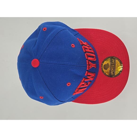 New York Hat Cap Blue& Red Sports Cap Adjustable - Picture 5 of 11